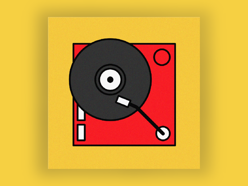 R is for record. 36 days of type flat digital illustration digital art typography art illustration vinyl records
