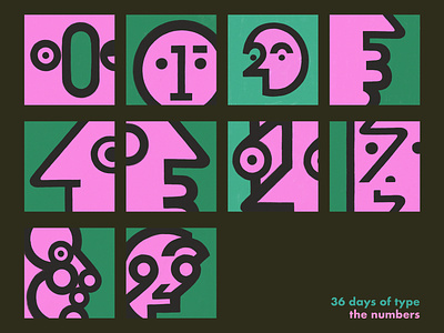 my 36 Days of Type - the Numbers 36 days of type art branding design digital art digital illustration feminine feminist graphic illustration lettering manchester typography vector