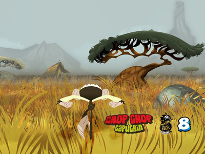Grasslands Realm africa app art capuchin concept game grassland illustration jungle monkey