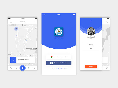 IIUM Bus Tracker apps screen branding design illustration login ui element ui pack ux ux designer website