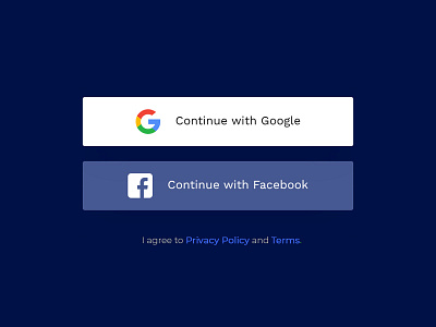 Login trough Facebook apps screen design ui ui element ui pack ux designer web website