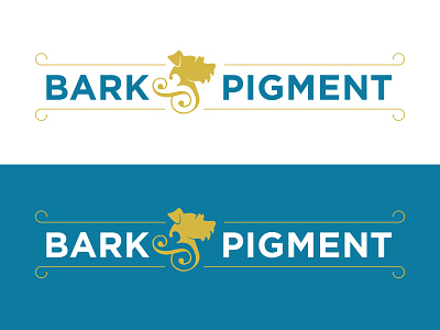 Bark & Pigment bark dog ink logo mark paper pigment schnauzer stationery