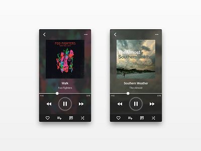 Music Player | Daily UI 009 Refresh daily ui daily ui 009 dailyui music music app ui