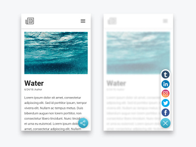 Social Share | Daily UI 010 Refresh