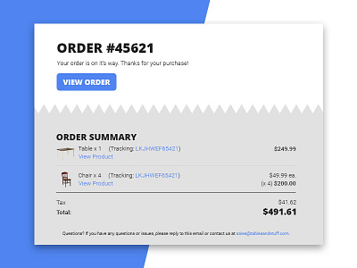 Email Receipt | Daily UI 017