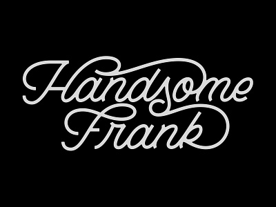 Handsome Frank agency branding brendan frank handlettering handsome illustration logo logotype london prince script type typography uk