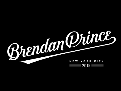 Brendan Prince 2015 branding brendan lettering logo logotype new york prince script typography vintage