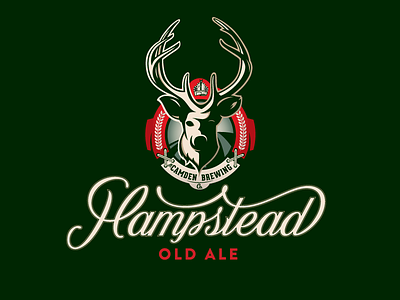 Camden Brewing Co. | Hampstead Old Ale ale beer brendan brewery camden deer england lettering logo london prince typography
