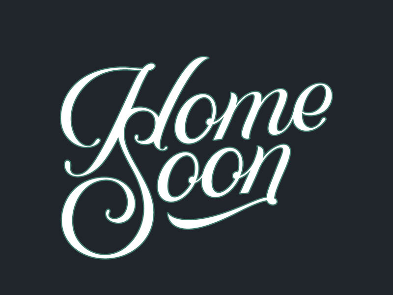 Home Soon prince brendan calligraphy logo logotype script lettering typography type home