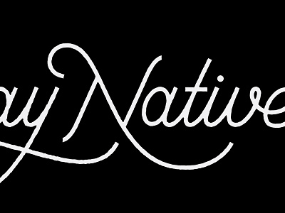 Sunday Natives brendan cursive lettering n native prince s script sunday type typography