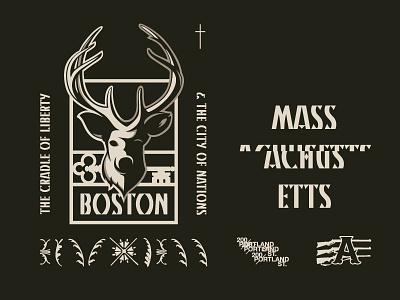City of Nations boston brendan city deer design gun massachusetts nation prince