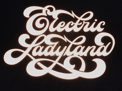 Electric Ladyland calligraphy electric hendrix ladyland lettering lightning logo logotype script type typography