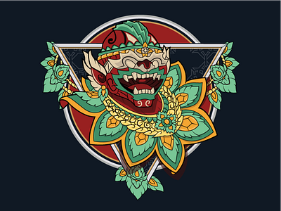 MMA Rushguard with Hanuman illustration. Monkey Warrior