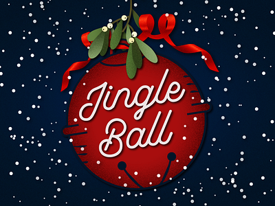 Jingle Ball art branding christmas creative suite design holiday holiday party illustration illustrator logo party typography vector xmas