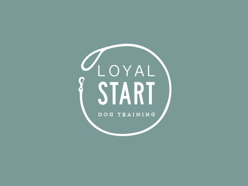 Loyal Start Dog Training | Logo design clean branding logo