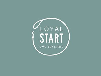 Loyal Start Dog Training | Logo branding clean design logo