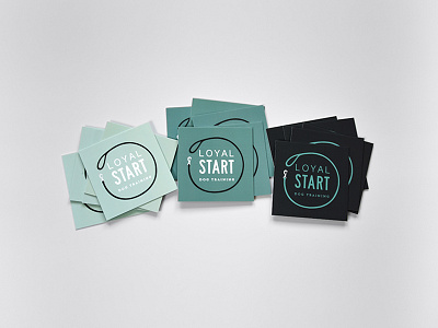 Loyal Start Dog Training | Business Cards branding business cards identity print