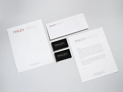 Hagen Remodeling & Construction | Collateral branding identity print print collateral simple typography