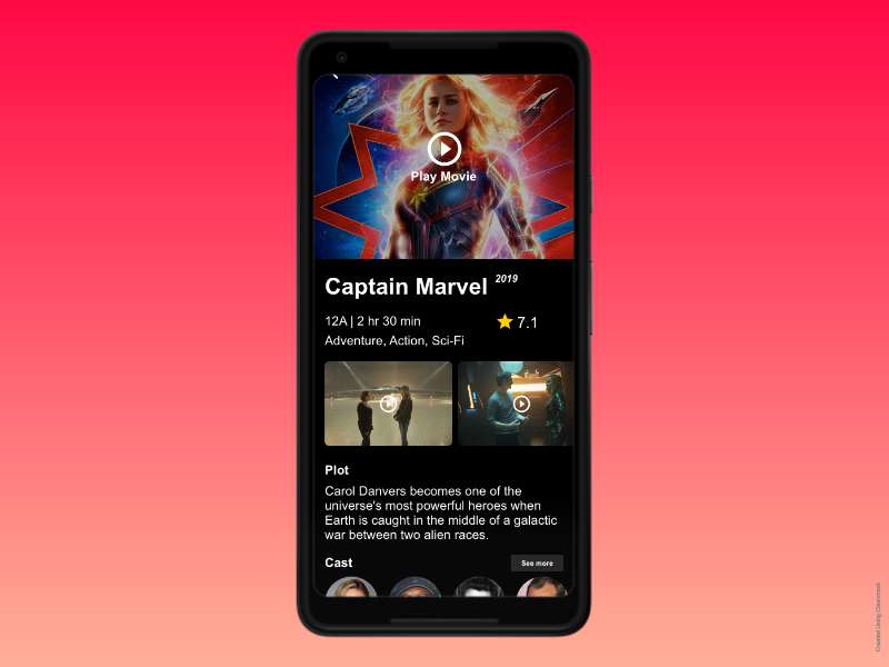 Video on Demand App UI dailyui daily ui design app mobile app development ui ux amazon hulu videoapp netflix vod video