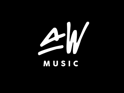 AW Music a logo aw logo logo logodesign logotype music w w logo