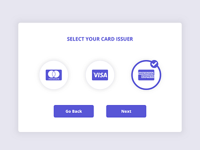 Select Credit Card - Daily UI 64 american express cc creditcard dailyui mastercard next visa visual design