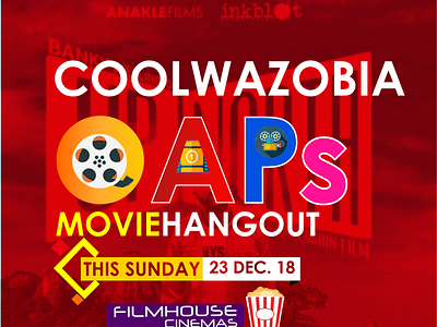 Cool Wazobia 2019 Movie Hangout branding design flat illustration ui ux