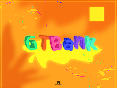 Gt Bank Logo abstract art animation branding design icon identity illustration illustrator lettering logo minimal mockup typography ui ux vector web website