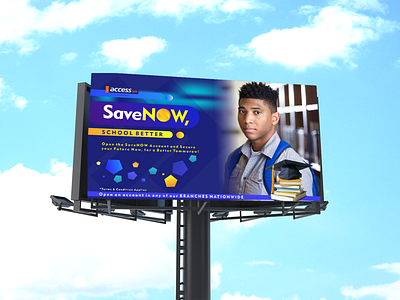 Access Bank Save Now Account Opening Billboard Mockup