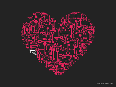 Heart of Red Keys T-Shirt Design apparel clothing design flat heart holiday illustration key love merch merchandise print shirt tee tshirt tshirtdesign valentine valentines valentines day vector