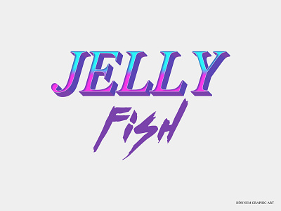 Moon_Pudding19 / JELLY FisH T-shirt Design 80s apparel clothing design fashion fish game jelly jellyfish merch merchandise print retro shirt t shirt t shirt design tee tshirt tv typography