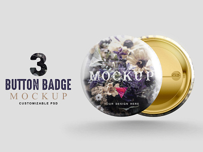 Pin Button Badge Mockup - Download