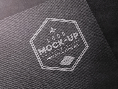 Black Paper Logo Mockup - Free Download