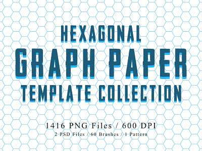 Hexagonal Graph Paper Template Collection - Download bee bundle design digital download geometric graphic design grid hexagon honey honeycomb pattern pattern design patterns photoshop png print psd template templates