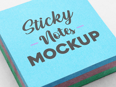 Sticky Notes Mockup - Free Download