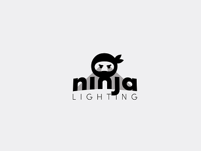 Ninja Lighting brand identity design graphic design logo design