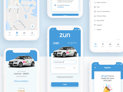 ZÜN Car Sharing App