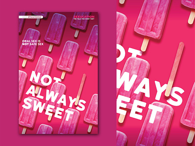 Sexucation awareness campaign design food popsicle poster sex