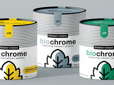 Biochrome brand color design logo nature organic packaging paint