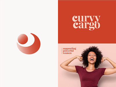 Curvy Cargo apparel brand design empowering logo women