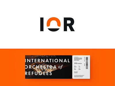 International Orchestra of Refugees brand design logo music non profit orchestra refugees ticket