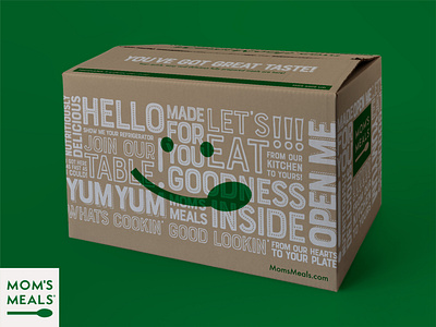 Mom's Meals delivery design food illustration kitchen meals packaging typography