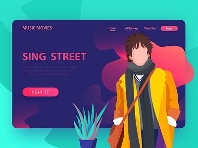 SING STREET Illustration -2 illustration vector web