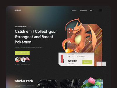 Pokard - Pokemon Card NFTs Header Exploration