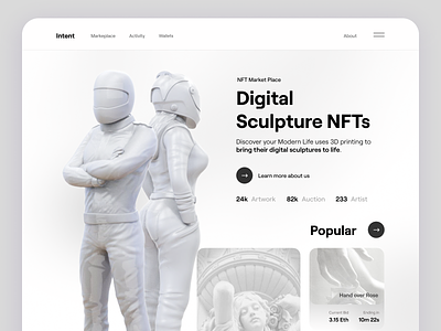 Intent - Digital Sculpture NFTs