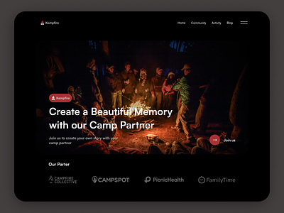 🏕️ Kempfire - Camp Partner Website