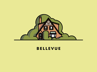 Bellevue bellevue house illustration justin tran neighborhood neighborhoods of richmond northside richmond rva va virginia