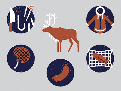 Nat Geo Channel / LBZ / 02 caribou design food illustration justin tran life below zero national geographic spot