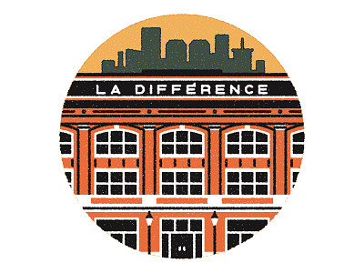 La différence buildings city design editorial illustration justin tran wip