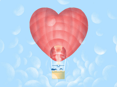 Valentine's Day dropbox illustration love valentines day