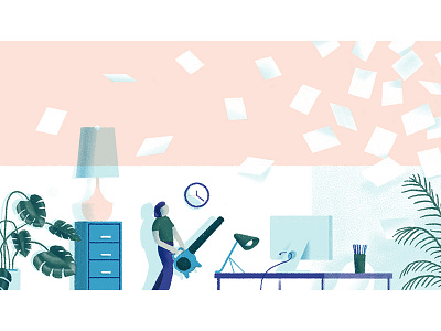 Declutter cleanliness declutter dropbox illustration minimalism